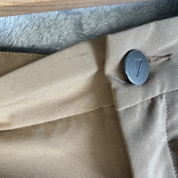 Primo Pants Mens 40x30 Beige Ankle Zip Golf Performance Stretch Logo - Picture 9 of 14